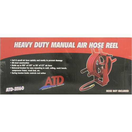 ATD Tools 31160 Enrouleur de tuyau d'air manuel