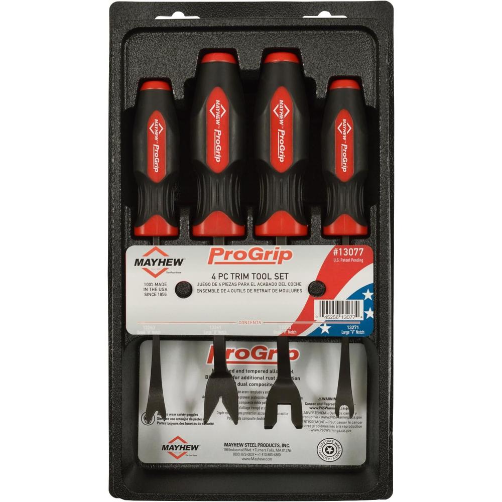 Mayhew Tools 13077 Lot de 4 outils de coupe ProGrip