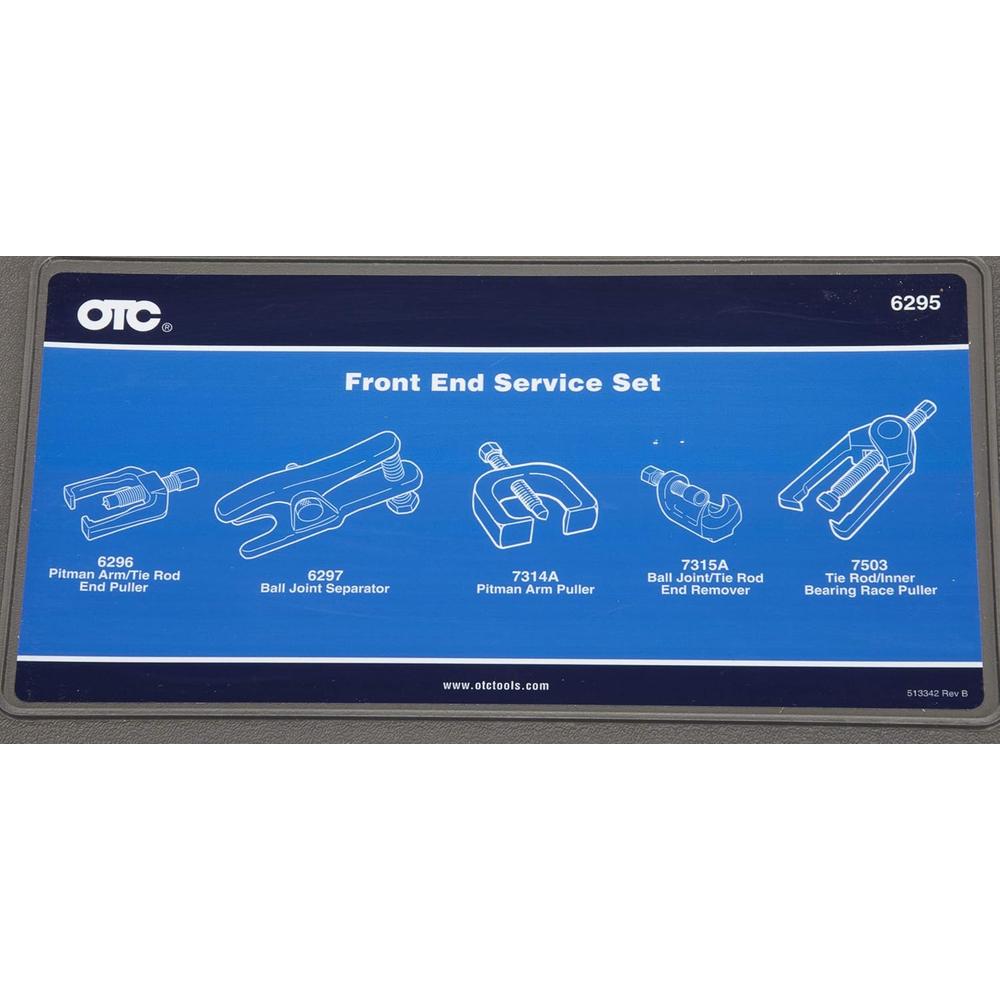 OTC Tools 6295 Kit de service avant pour bras Pitman, rotules et biellettes de direction