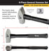 Titan Tools 63136 Jeu de 6 marteaux