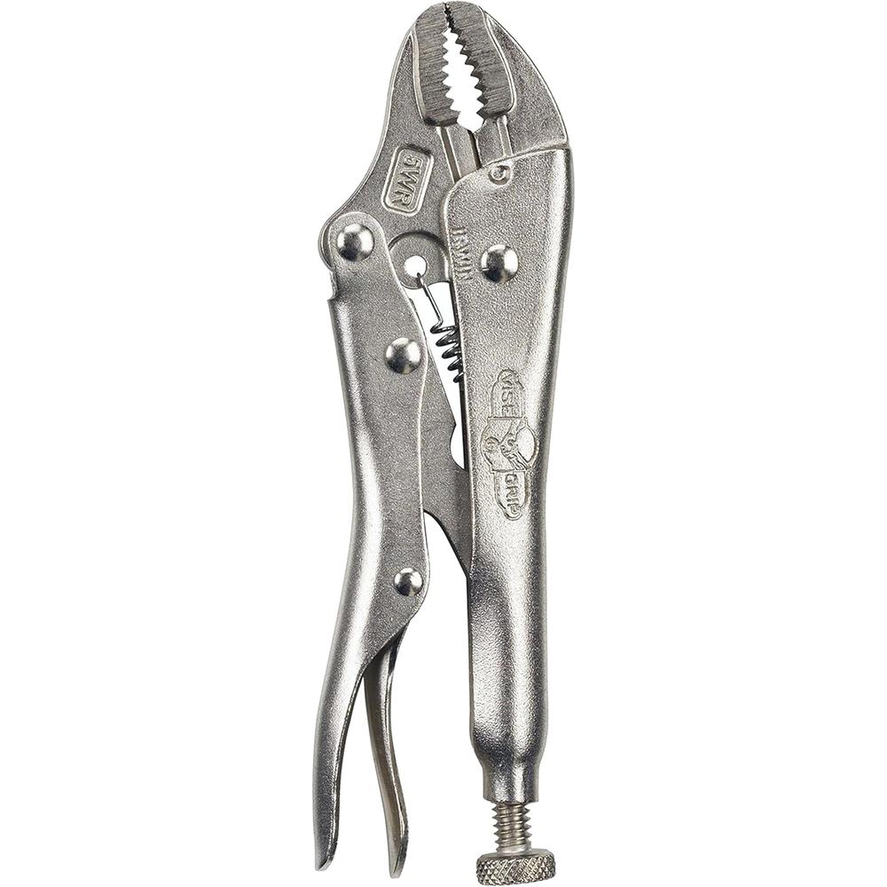 Irwin Tools Tools VISE-GRIP Locking Pliers with Wire Cutter, 5-Inch, Curved Jaw (902L3)