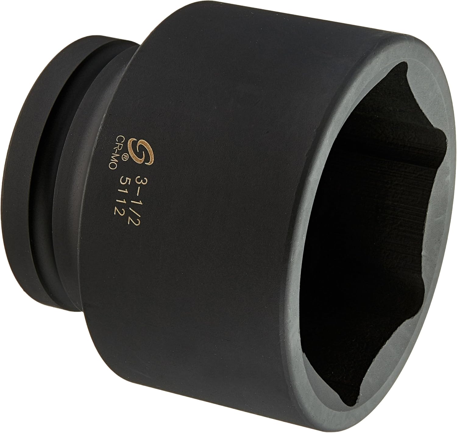 Sunex Tools 5112 1" Drive Standard 6 Point Impact Socket 3-1/2"