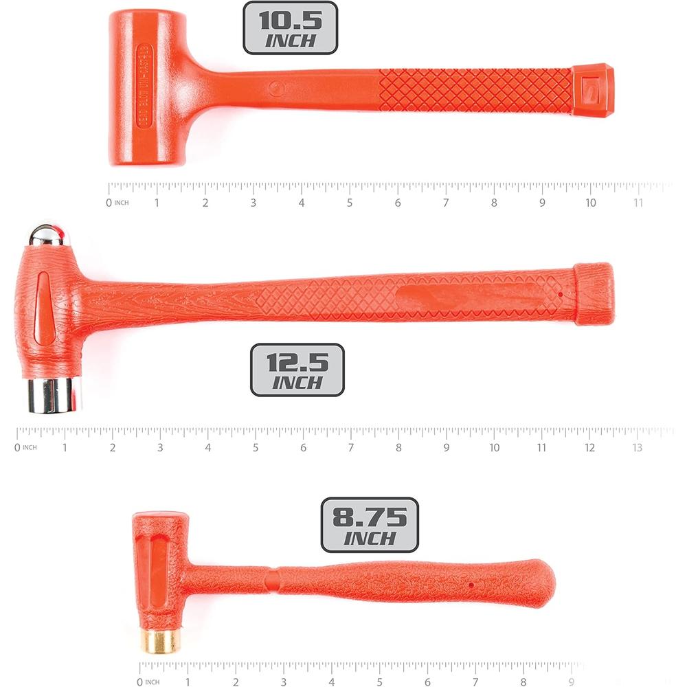 Titan Tools 63133 Shop Iron, ensemble de 3 marteaux
