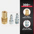 Milton S-210 1/4" NPT M-Style Coupler and Plug Kit, (12-Piece)