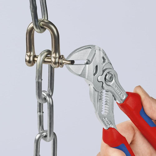 Knipex 86 05 180 Chrome Chrome Pliers Wrench-Comfort Grip