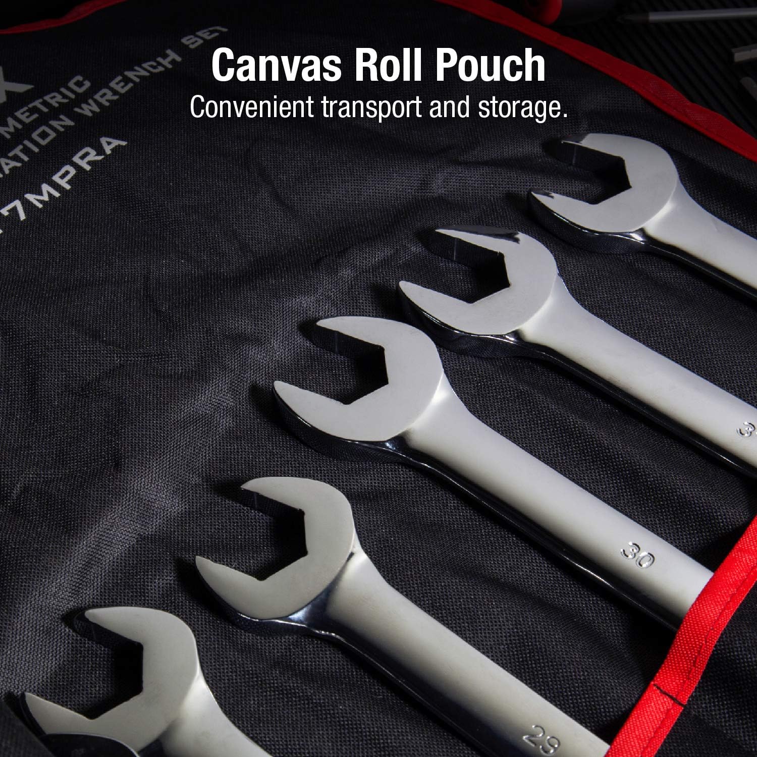 Sunex Tools 9917MPRA 25 Pc. Metric Full Polish V-Groove Combination Wrench Set