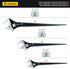 Titan Tools 223 3-pc Adjustable Construction Wrench Set, 10"/12"/16" Long, 1-1/8", 1-5/6", 1-1/2" Openings
