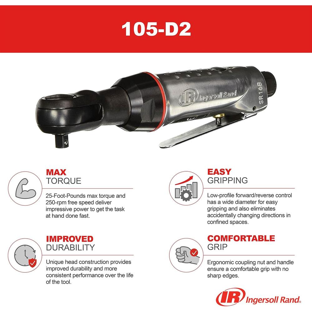 Ingersoll Rand 105-D2 1/4-Inch Air Ratchet by Ingersoll Rand