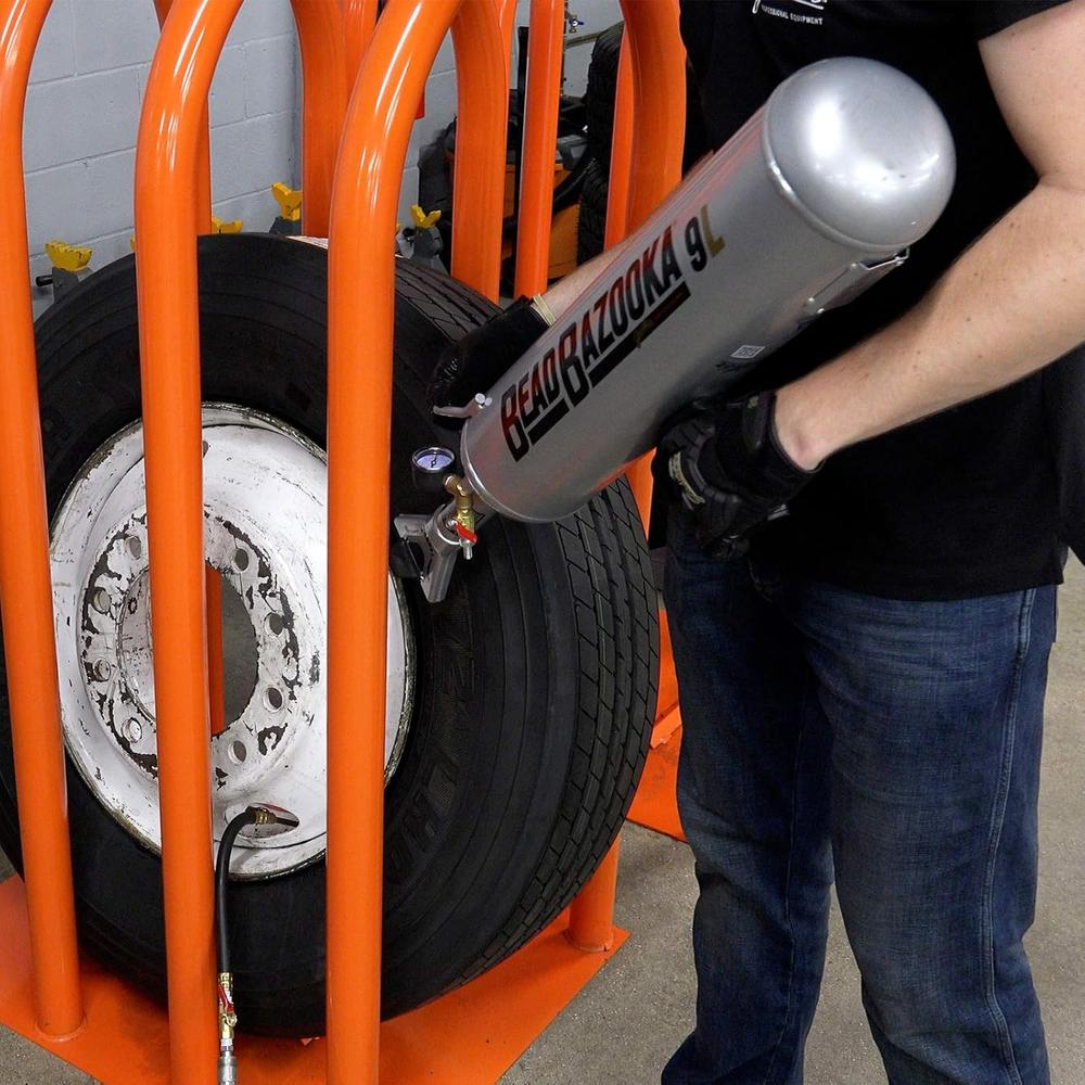 Gaither Tool Co., Inc. GBB9L Handheld Bead Bazooka - Professional Automotive Tools, Bead Seater Blaster Tool with Rapid Air Release, Tire Inflator for Passenger and Commercial Vehicles, 9 Liter