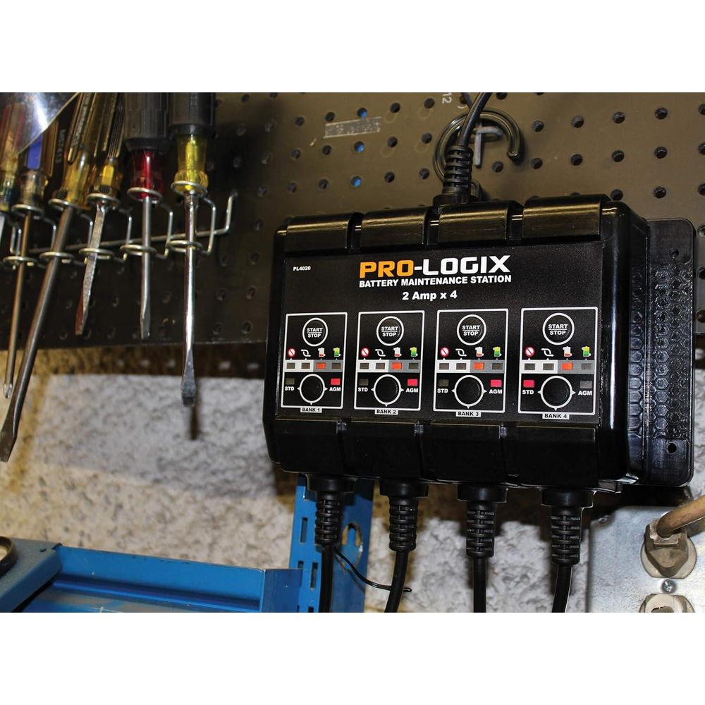 Clore Automotive PL4020 Station de maintenance de batterie solaire SOLAR Pro-Logix 4 banques