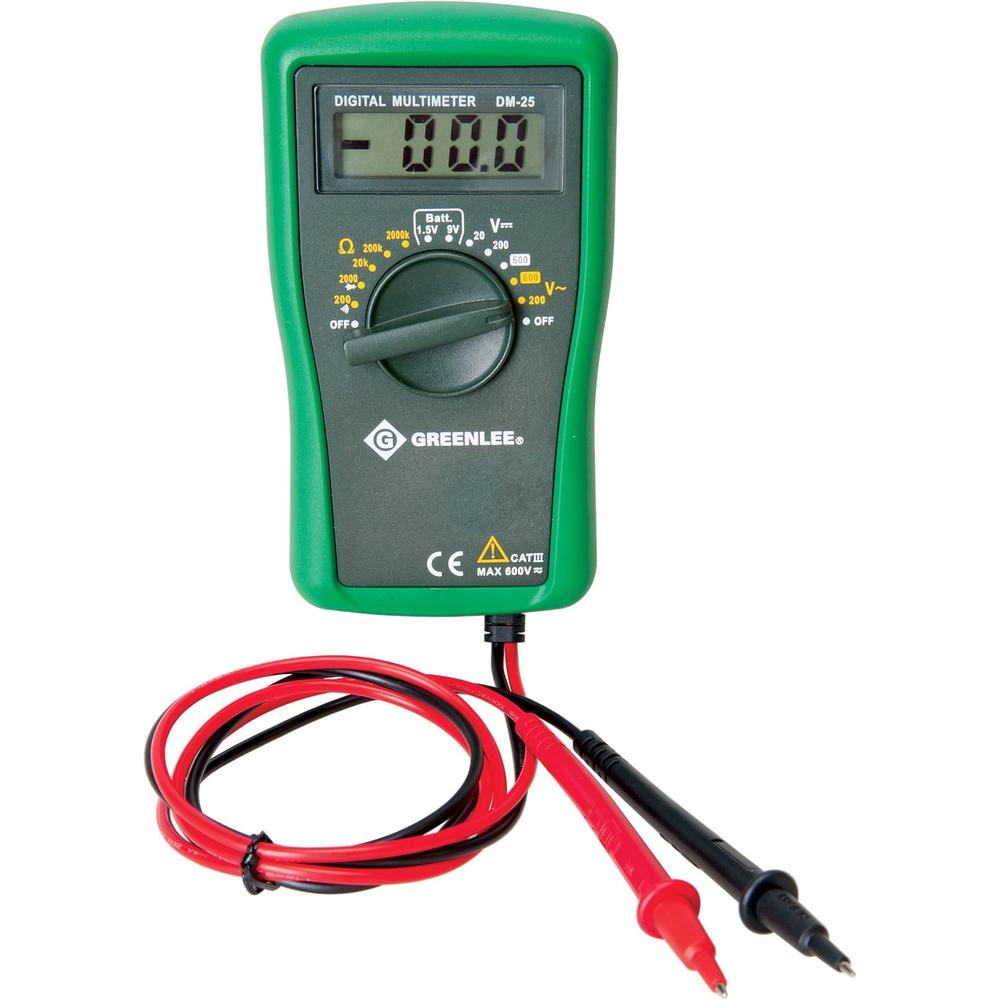 Greenlee DM-25 DMM, 600V AC/DC