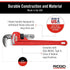 Ridgid 31025 Model 18 Heavy-Duty Straight Pipe Wrench, 18" Plumbing Wrench