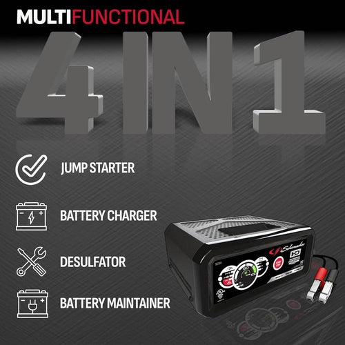 Schumacher Electric SC1341 Chargeur de batterie 100/15/2 A avec démarrage du moteur/utilisation robuste