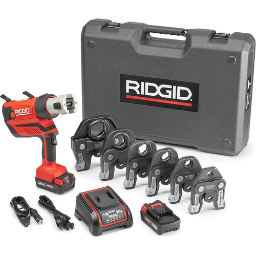 Ridgid 67053 RP 350 Pistol-Grip Press Tool With 18V 2.5Ah Battery, 1/2" - 2" Propress Jaws