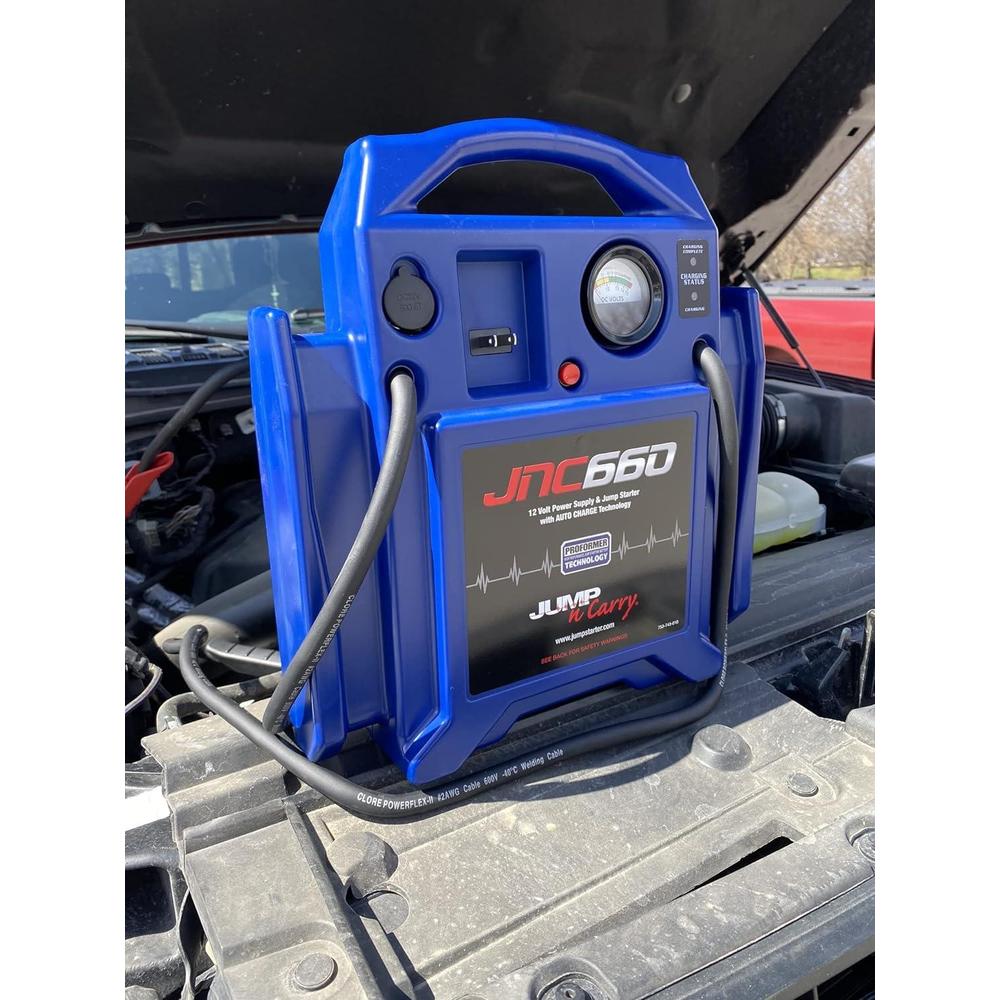 Clore Automotive Jump-N-Carry JNC660 – Avviatore Di Emergenza 12V 1700 Ampere Di Picco, Batteria Da Soccorso Professionale