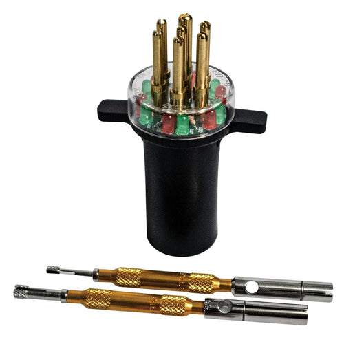 IPA Tools 8029 Kit d'entretien de remorquage à 7 broches rondes breveté Noir