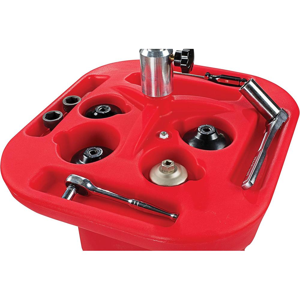 JohnDow Industries JDI-27GFD Vidange d'huile portable en polyéthylène de luxe de 27 gallons