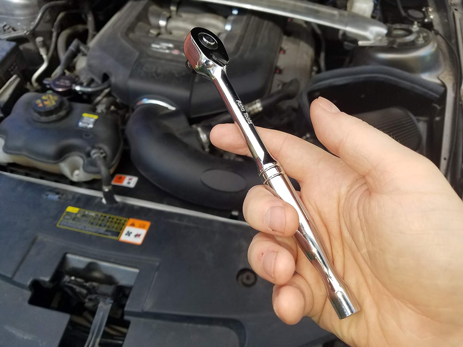 Astro Pneumatic 93808 3/8" DRIVE NANO HEAD RATCHET, 72-TOOTH, 8" LONG