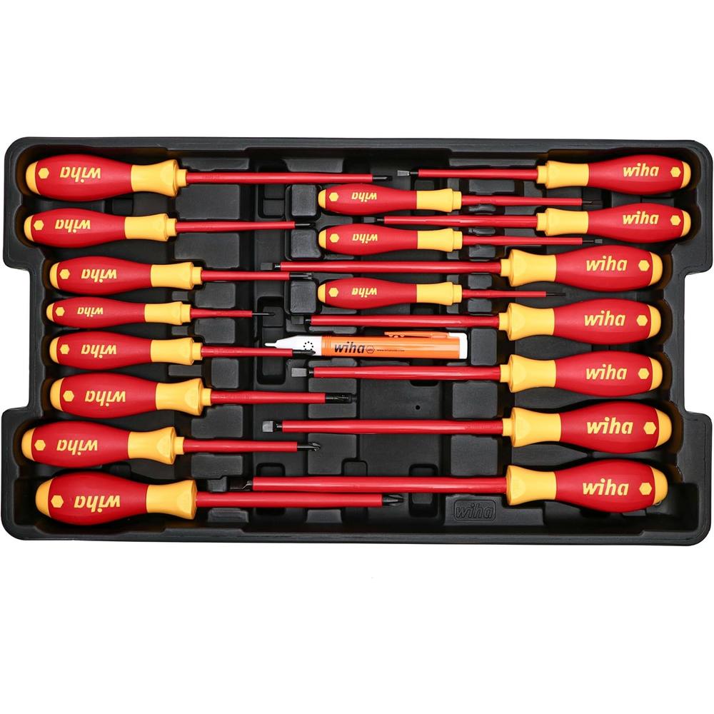 Wiha Tools 32800 80-PC INSULATED TOOL SET IN ROLLING TOOL CASE