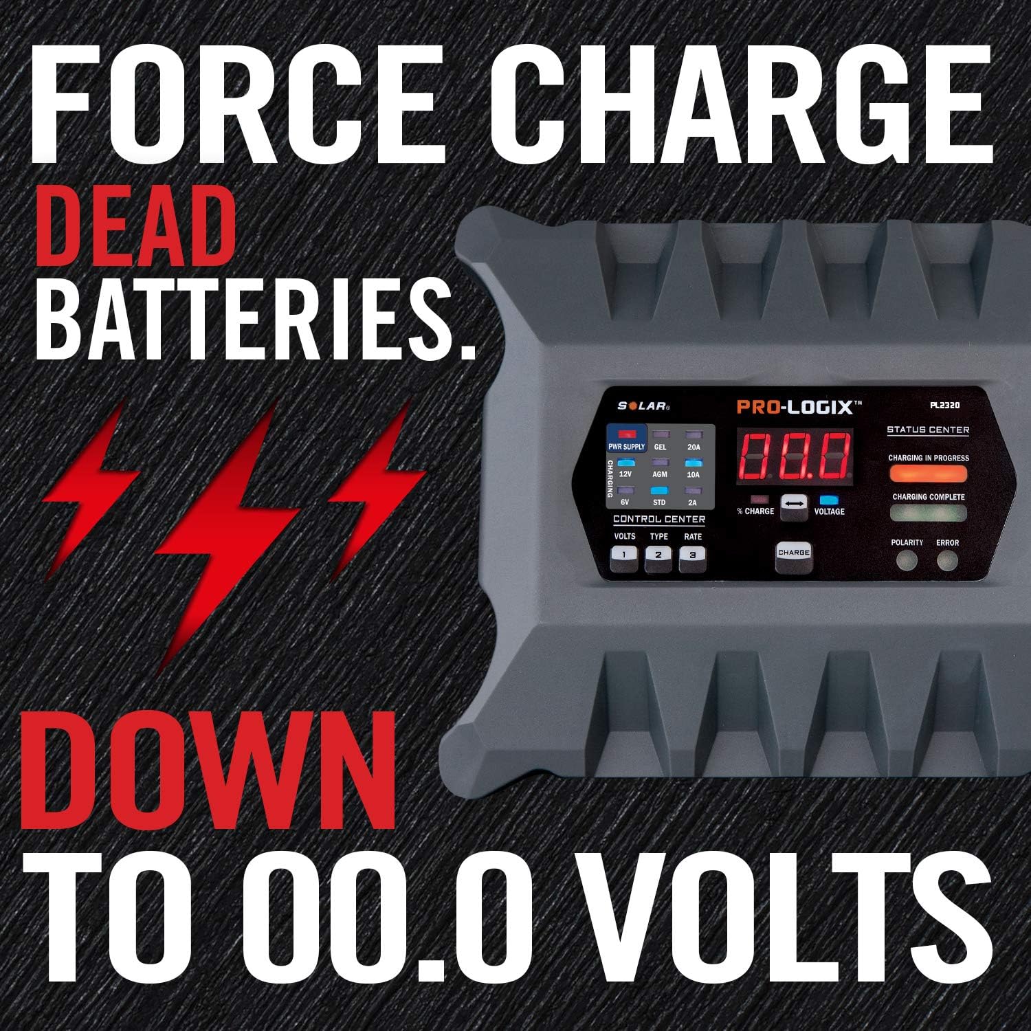 Clore Automotive PL2320 Solar Pro-Logix Battery Charger. 20-Amp