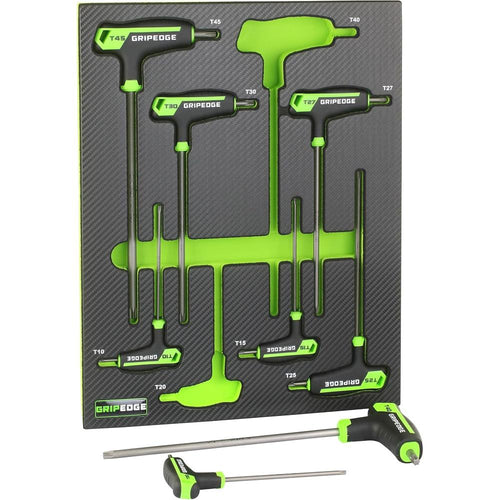 GripEdge PST8S 8-Pc Rpt Star T-Handle Set (Long), T10-T45