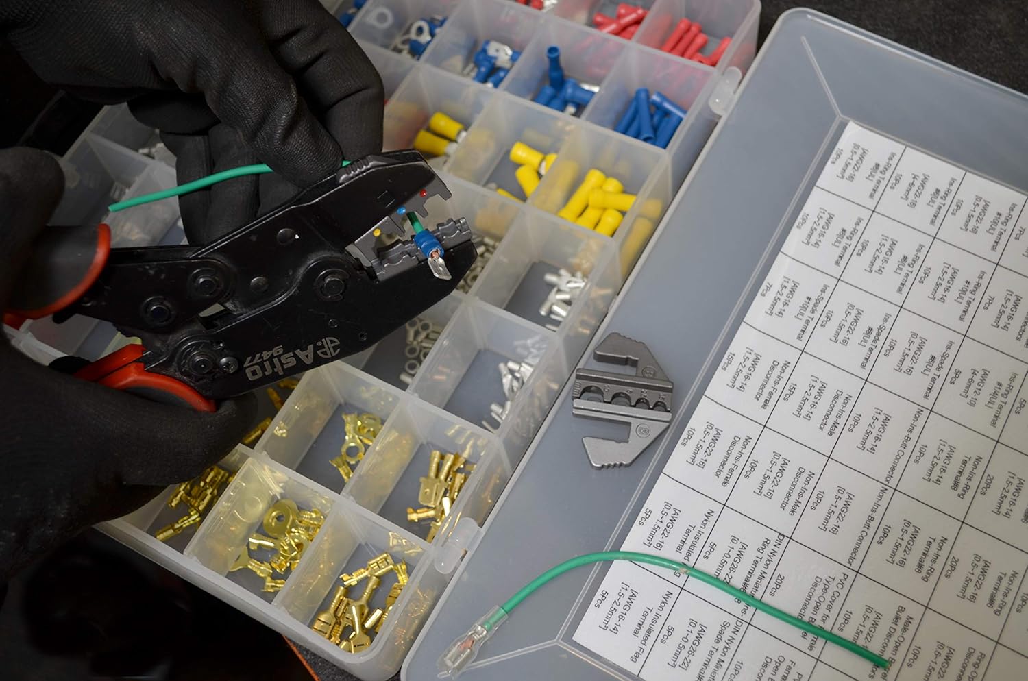 Astro Pneumatique Outil 9477 7 pièces Professionnel Rapide Interchangeable Cliquet Outil De Sertissage Ensemble