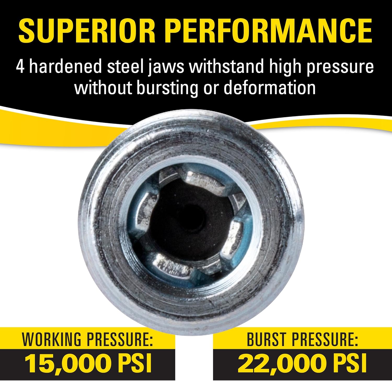 Lumax LX-1403 2.9" LONG HEAVY-DUTY QUICK-RELEASE GREASE COUPLER