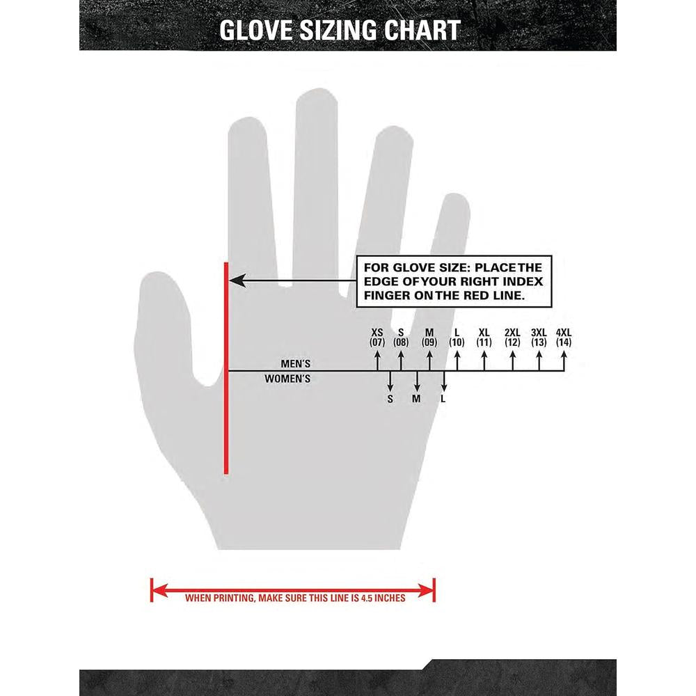 Gants Ringers R161-12 Gants de mécanique d'impact en cuir synthétique avec paume rembourrée de super-héros - XX-Large