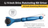 Titan Tools 11317 1/4" Drive Aluminum Swivel Head Micro Bit Driver