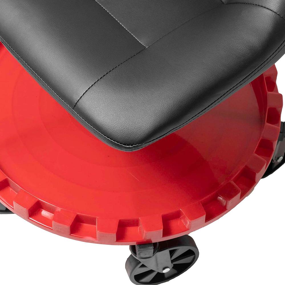 Traxion 2-230 Monster Seat II Mobile Rolling Gear Seat W/All-Terrain 5" Casters
