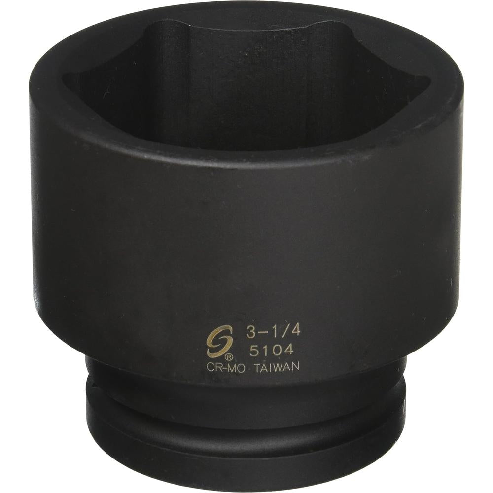 Sunex Tools 5104 1" Drive Standard 6 Point Impact Socket 3-1/4"
