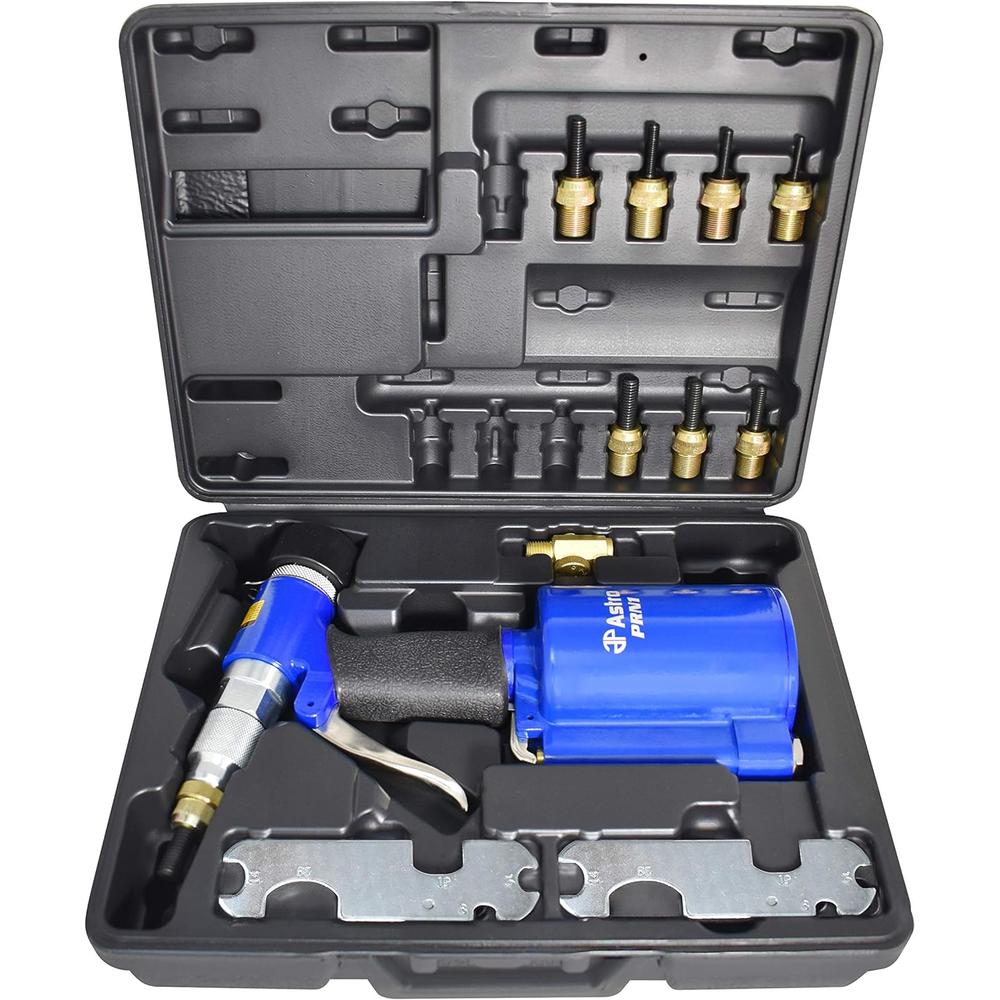 Astro Pneumatic PRN1 3/8" CAPACITY PNEUMATIC RIVET NUT SETTING KIT - METRIC & SAE: M4, M5, M6, M8, M10, 1/4", 5/16", 3/8"