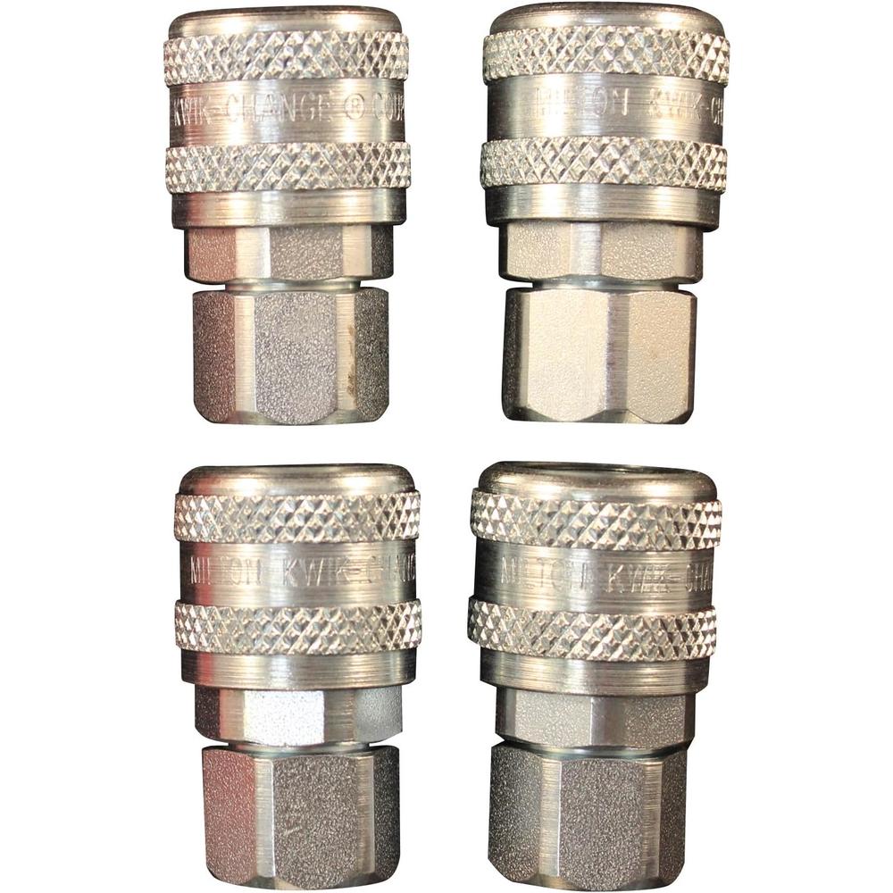 Milton Industries S-775-4 1/4" Fem. Corps A-Style - Paquet de 4
