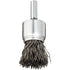 Weiler 10008 Taille du fil 0,020". Diamètre 3/4". Poils en acier. Fin solide. Brosse à fils sertis montée sur tige