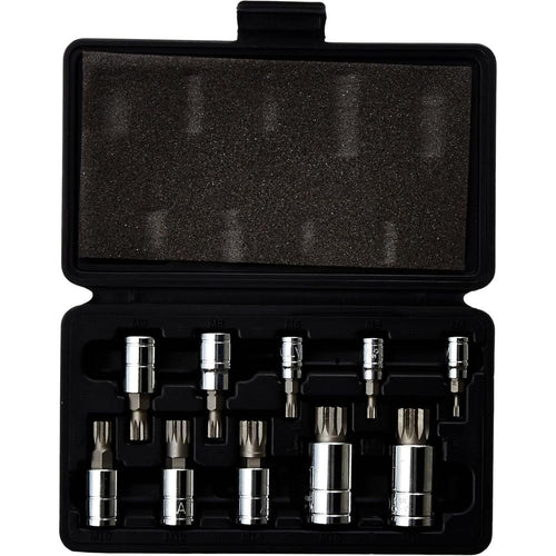 ATD Tools 13782 Jeu de 10 douilles à embout cannelé triple carré