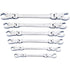 GearWrench 89101D 6 Pc. Ratcheting Flex Head Flare Nut Metric Wrench Set