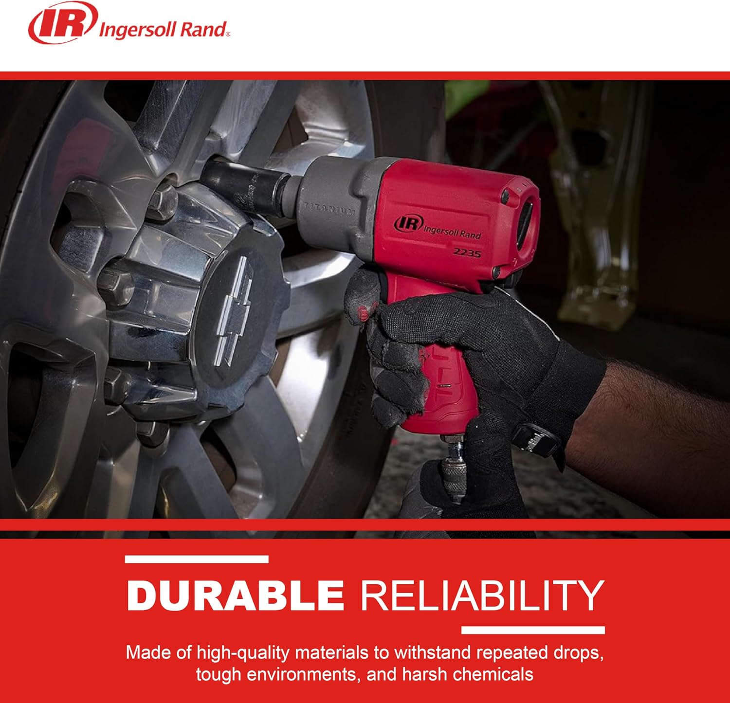 Ingersoll Rand 2235TIMAX-R Clé à chocs 1/2" - Rouge haute visibilité