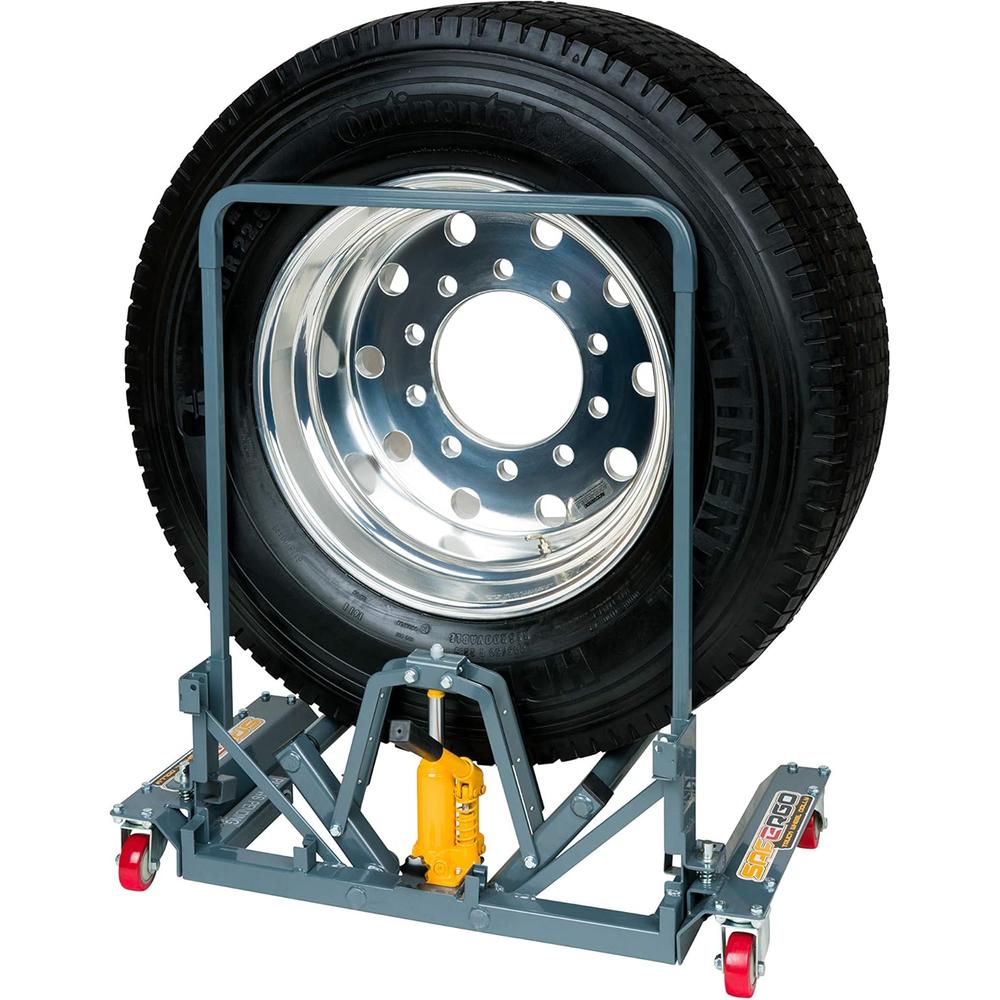 Gaither Y471106 Winntec Safergo Truck Tire Dolly with CollaPSIble Handle Frame, 350 Lbs Capacity