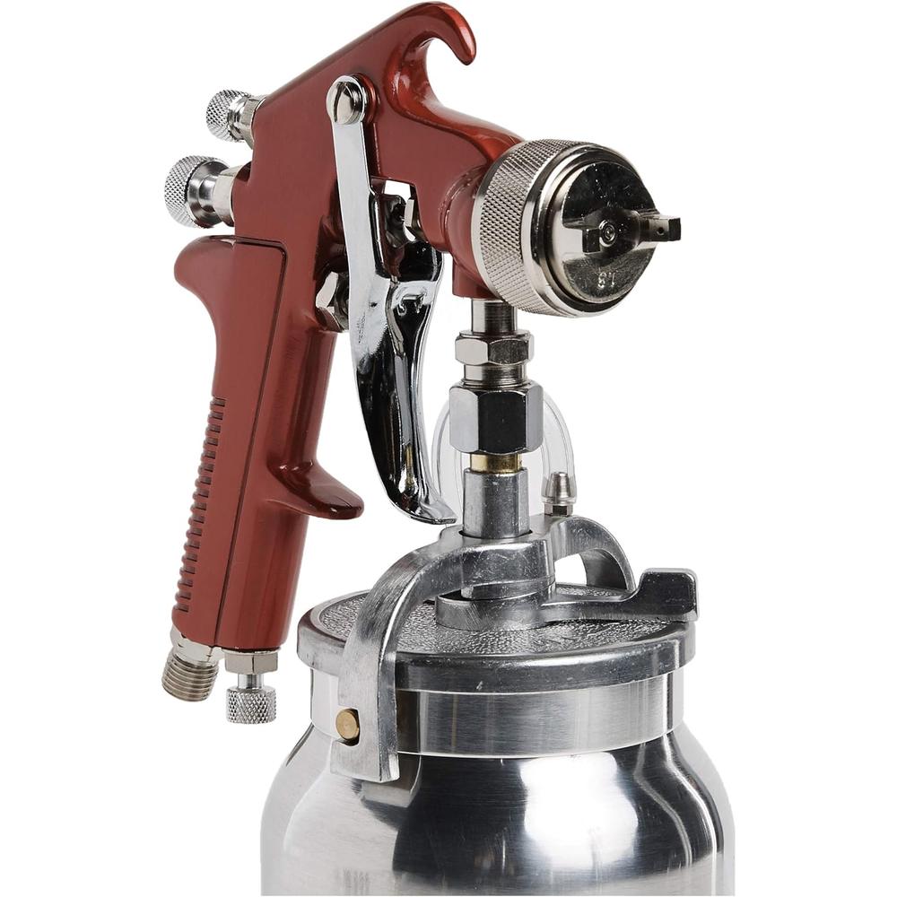 Astro Pneumatic Tool 4008 Spray Gun with Cup - Red Handle 1.8mm Nozzle