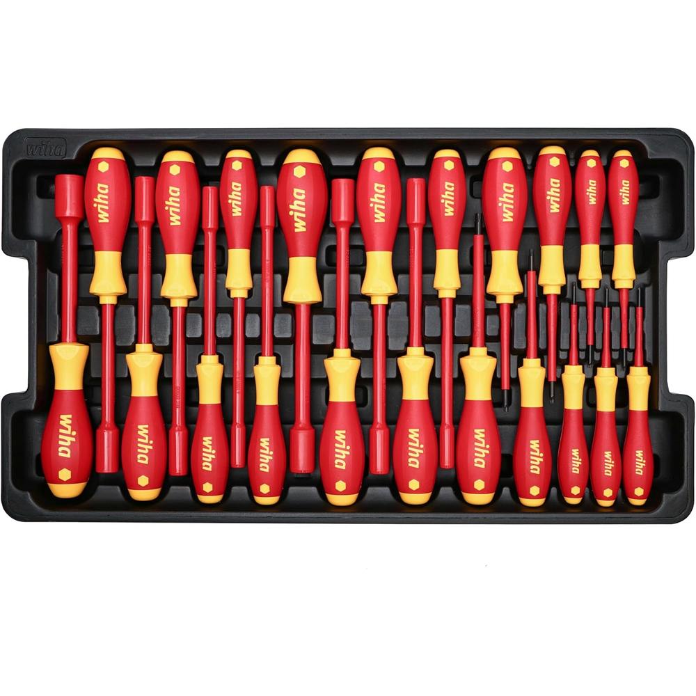 Wiha Tools 32800 80-PC INSULATED TOOL SET IN ROLLING TOOL CASE