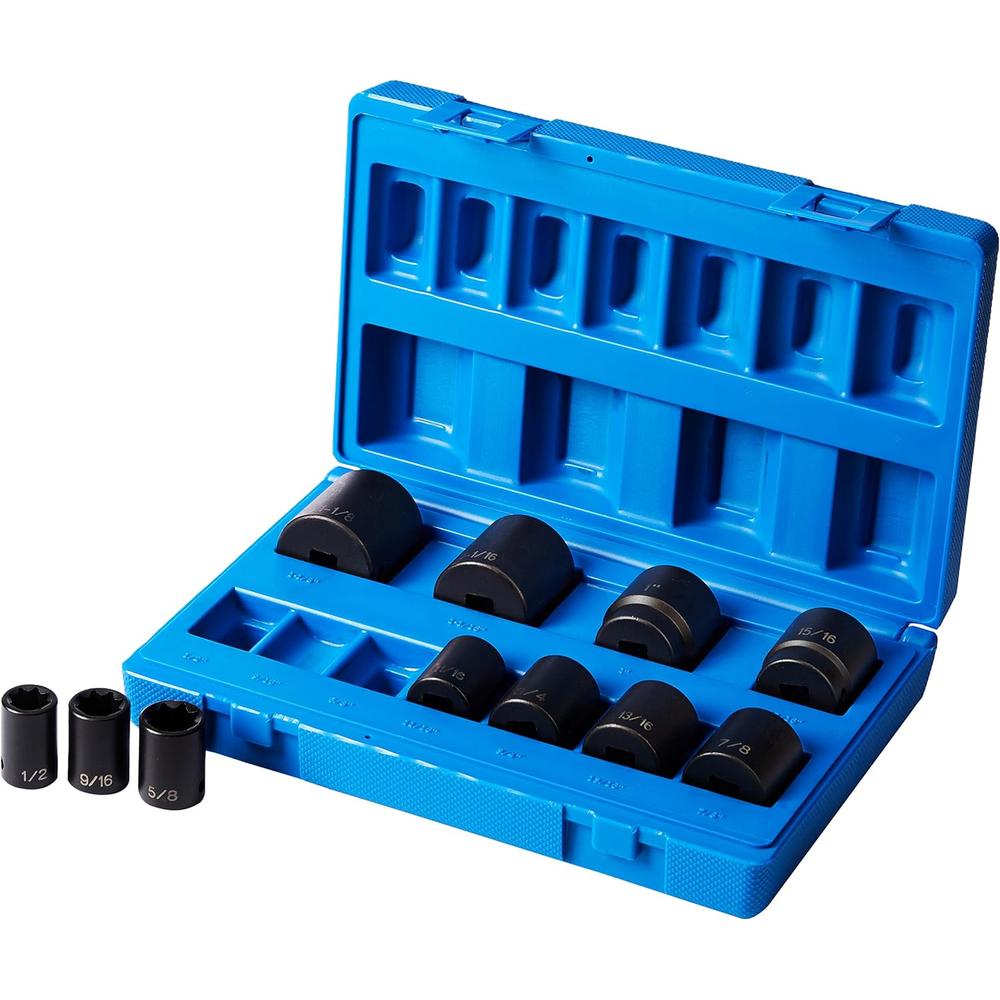 Grey Pneumatic 1311S 1/2" Drive 11 Piece Standard Set - 8 Point