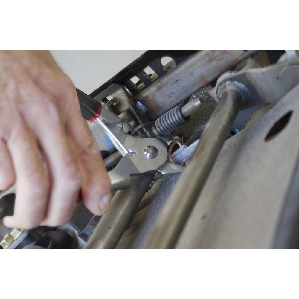 Lisle 61410 Pince à anneau de porc coudée