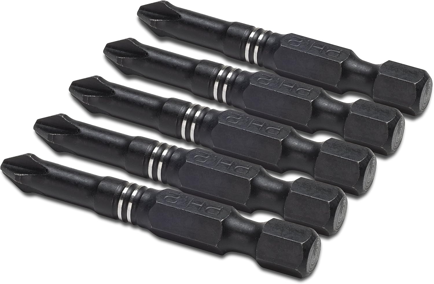 Titan Tools 16075 5 Pc. 2 In. PH2 Impact Bit Set