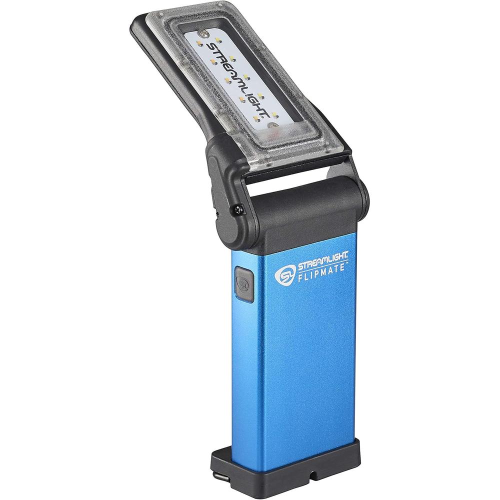 Streamlight 61502 FLIPMATE, LAMPE DE TRAVAIL RECHARGEABLE MULTIFONCTION COMPACTE 500 LUMENS, BLEU