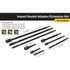 Titan Tools 12089 Straight 9 pieces Impact Socket Adapter Set
