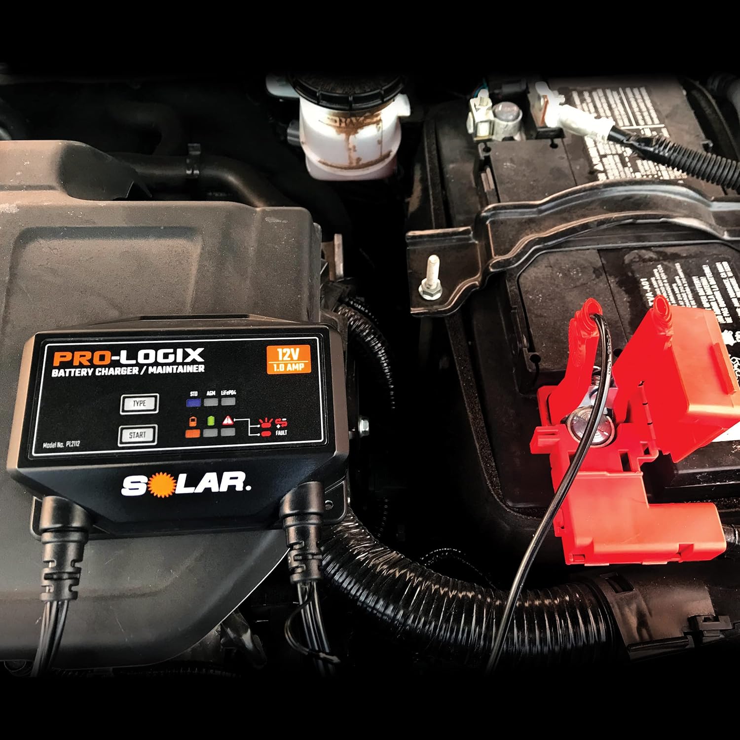 Clore Automotive PL2112 12 VOLT, 1.0 AMP FULLY AUTOMATIC BATTERY CHARGER/MAINTAINER