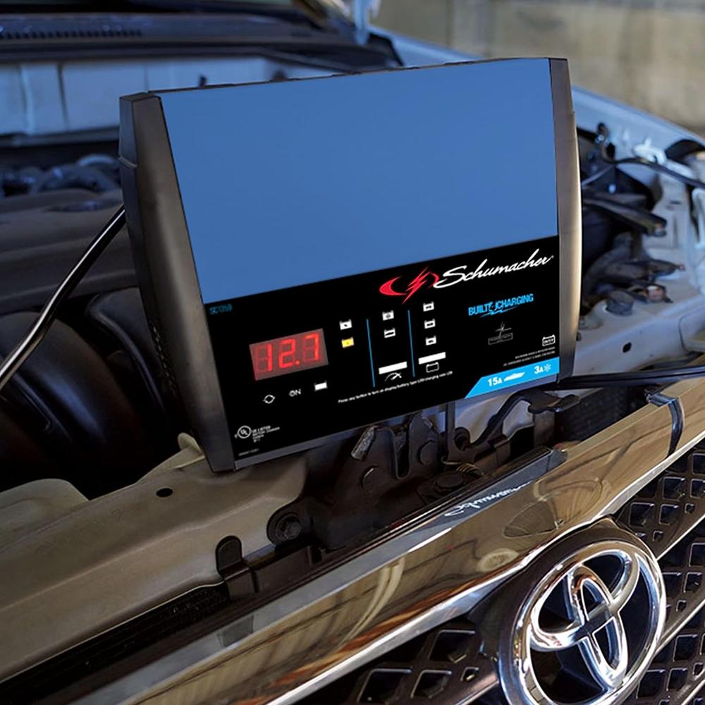 Schumacher Electric SC1359 15/8/3 Amp Charger For Automotive And Marine Batteries