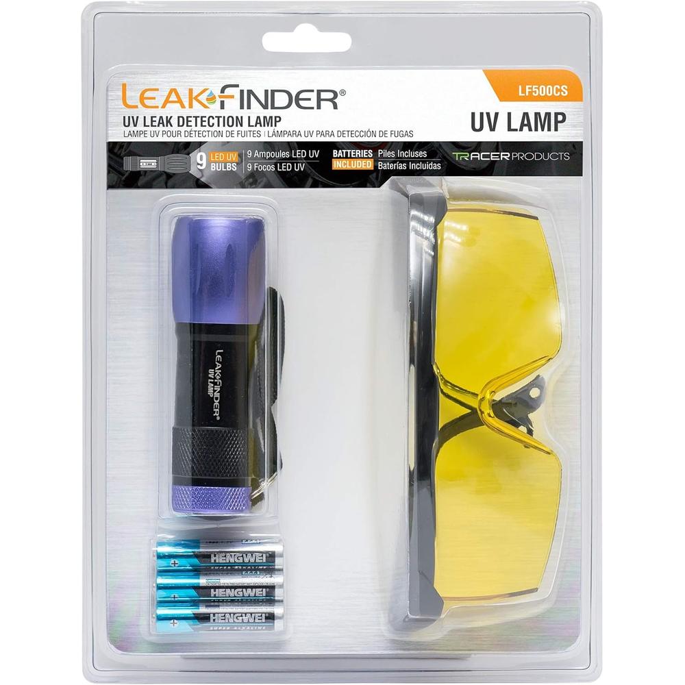 LeakFinder LF500CS UV LEAK DETECTION LAMP WITH UV GLASSES