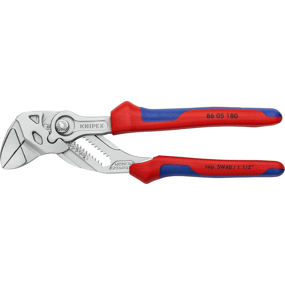 Knipex 86 05 180 Pince à pince chromée, poignée confortable