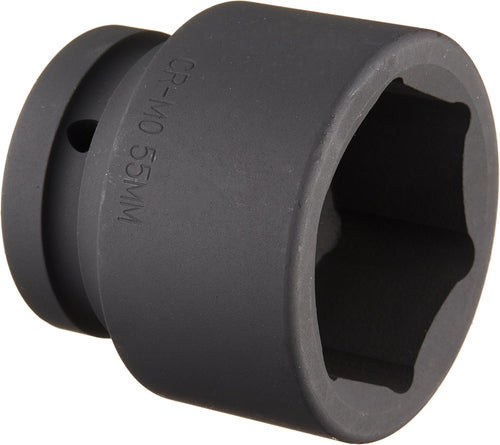 Sunex Tools 555M 1 in. Standard Drive 6 Point Metric Impact Socket, 55-mm